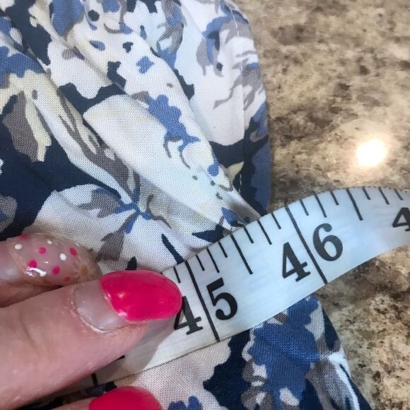 BFA Classics Blue Floral Sleeveless Dress Size 2X - Picture 6 of 10